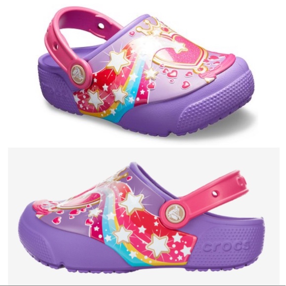 crocs light up shoes